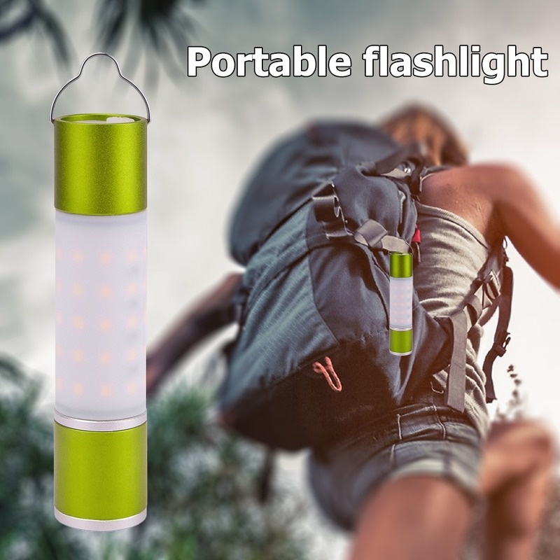 USB Rechargeable Hanging Flashlight Zoomable LED Torch Camping Tent Lamp Outdoor Night Light