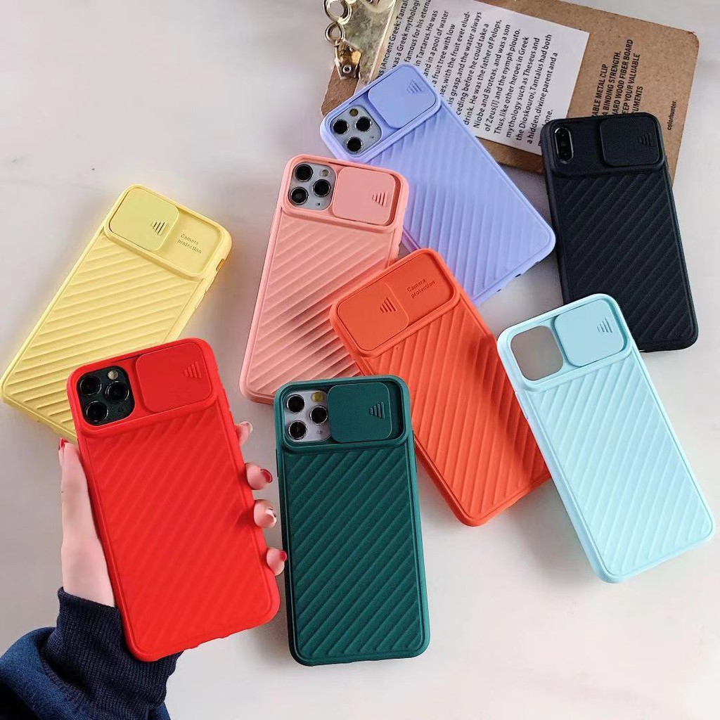 [CASING IMPOR] iPhone X / XS / XR / XS Max Tutup Pelindung Kamera Geser Soft Case by WEIKA COD