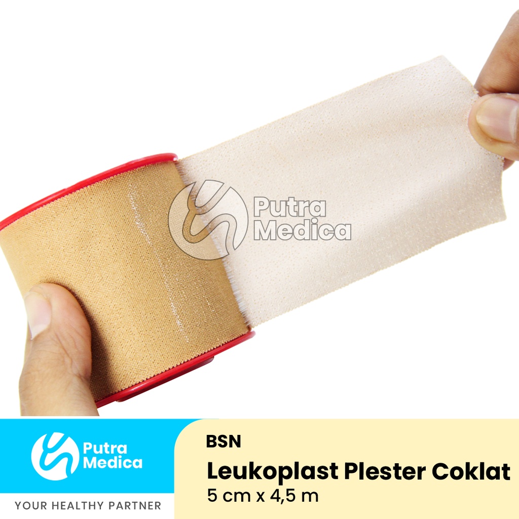 BSN Leukoplast Plester Coklat Roll 5cm x 4,5m / Plaster Perekat Penutup Luka