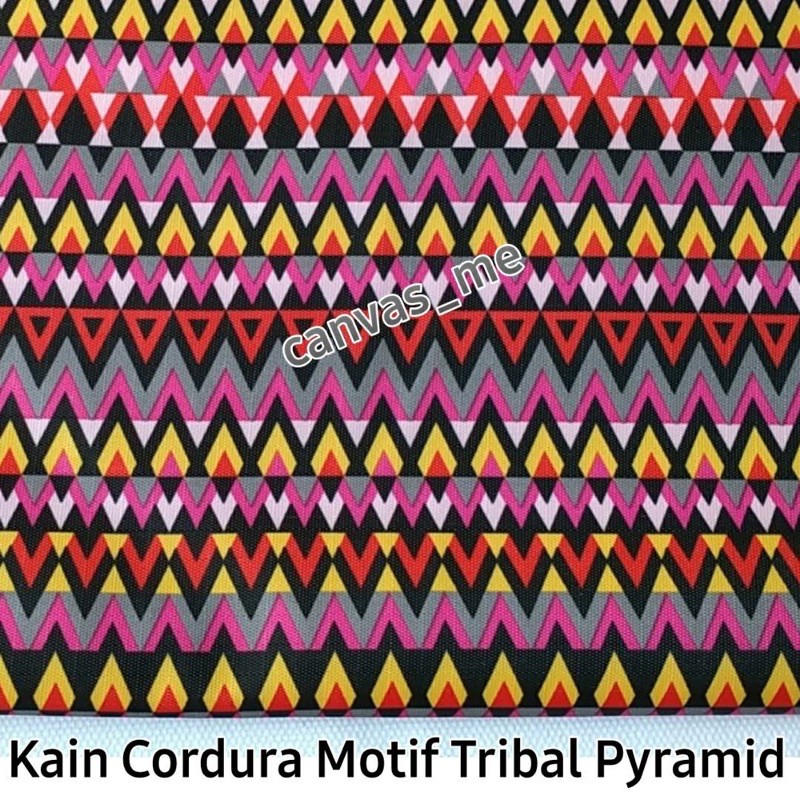 Kain Cordura motif Tribal Piramyd