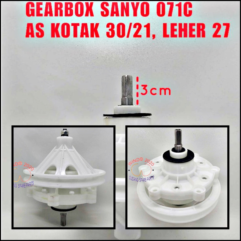 GEAR BOX MESIN CUCI SANYO 2 TABUNG | GEARBOX / GIRBOX / GERBOX  GER BOX PENCUCI PEMUTARAN SANYO UMUM