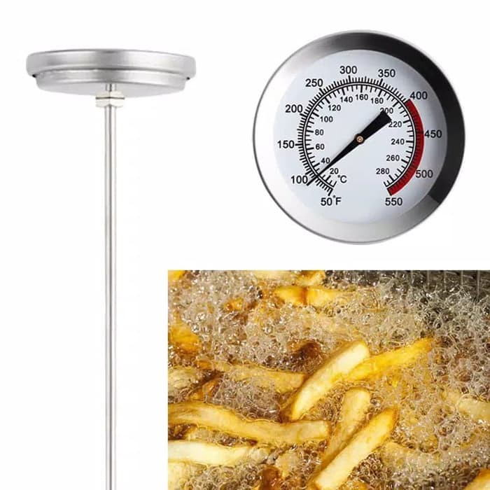 Thermometer Minyak Goreng Ayam Deep Fry Oil Termometer 40cm 300C