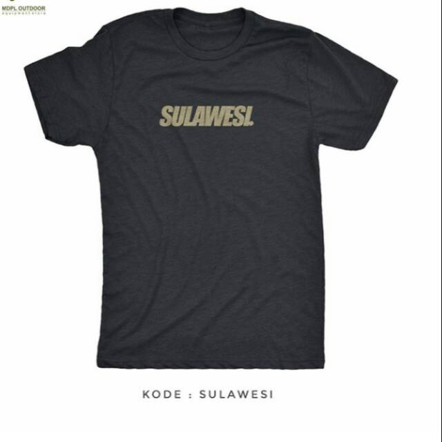 TSHIRT KAOS BAJU SULAWESI BLACK