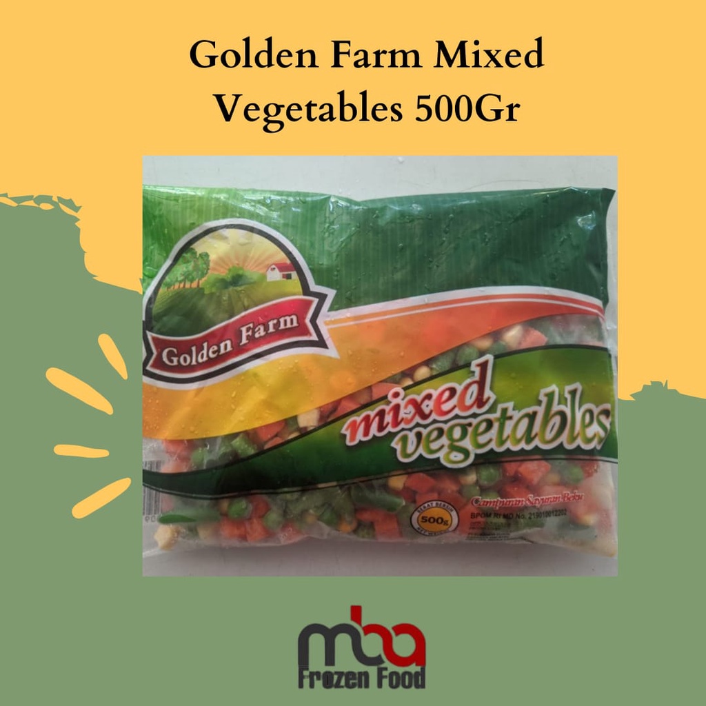 Golden Farm Mixed Vegetables 500Gr - FROZEN FOOD