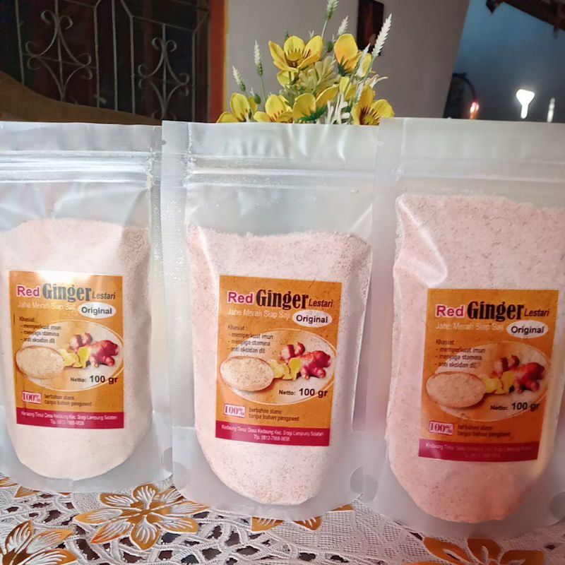 

Serbuk Jahe Merah 100%Alami Tanpa Ampas, Tanpa Pemanis Buatan