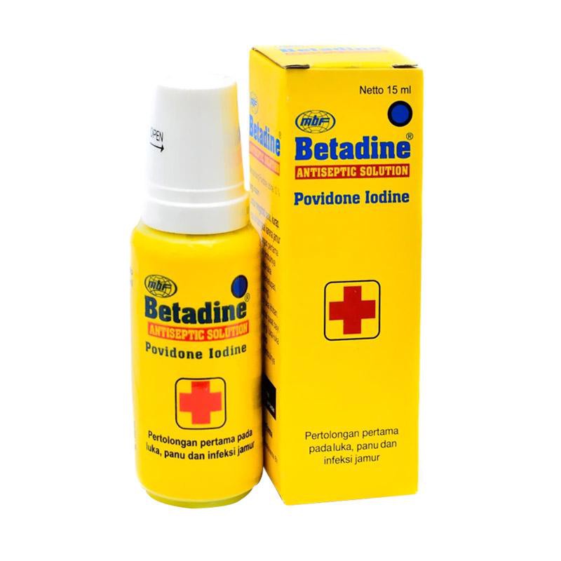 BETADINE SOLUTION 15 ML - OBAT MERAH