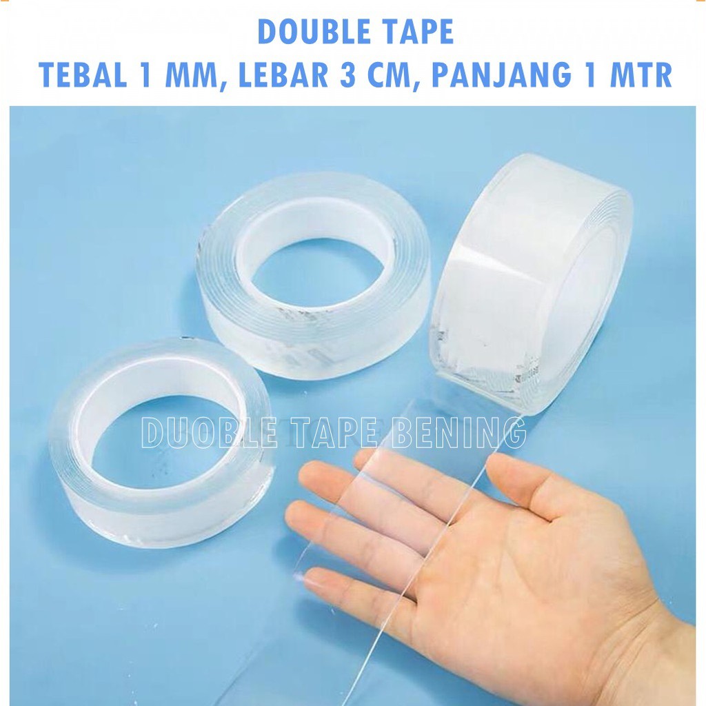 Double Tape Nano Tape Isolasi Selotip 2 Sisi