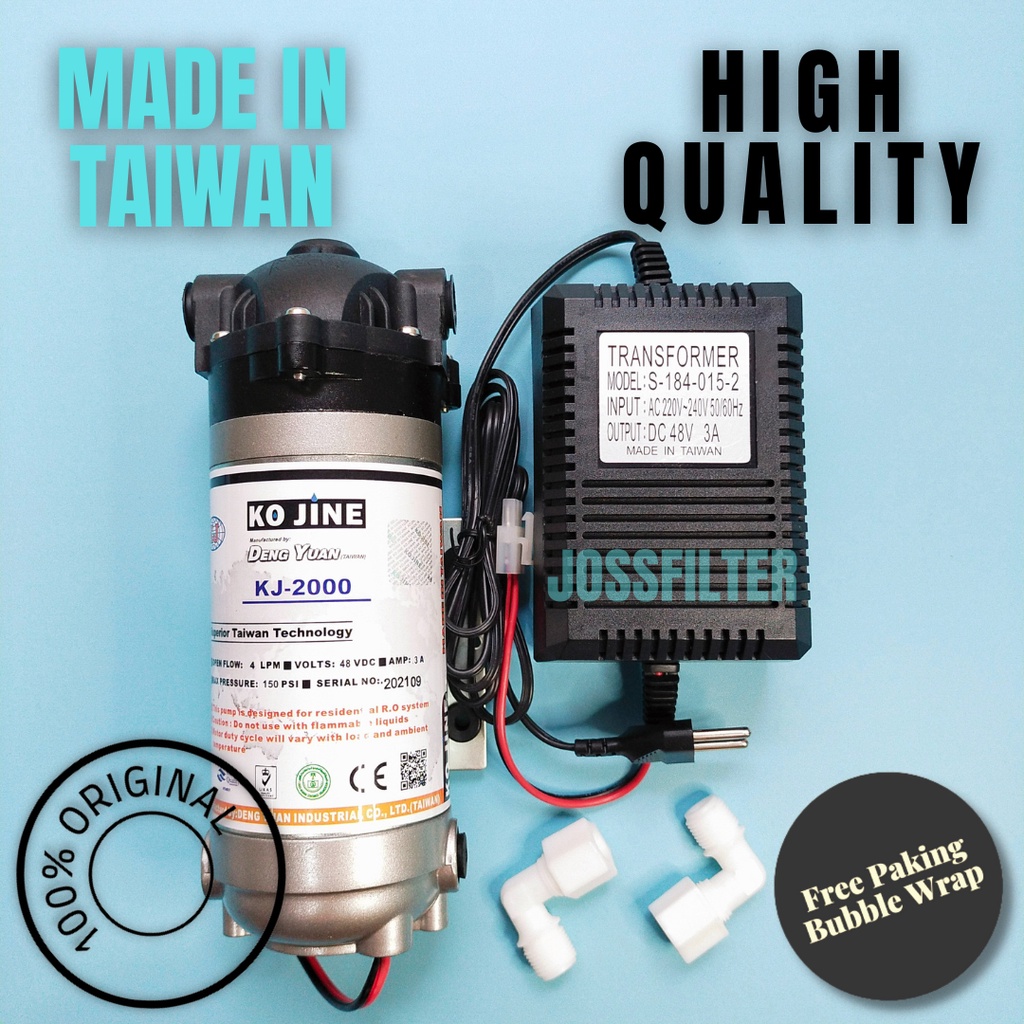 Booster Pump Pompa RO KO JINE KJ-2000 150 PSI 48 VDC 500 GPD ORIGINAL