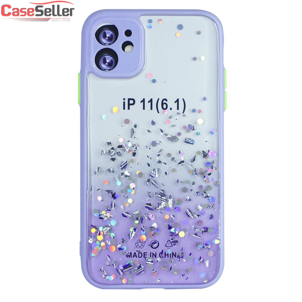 Case Iph XR | Iph XS | Iph XS Max Case Casing Soft Fuze Glitter Bumper Glitter Dove Candy Glitter