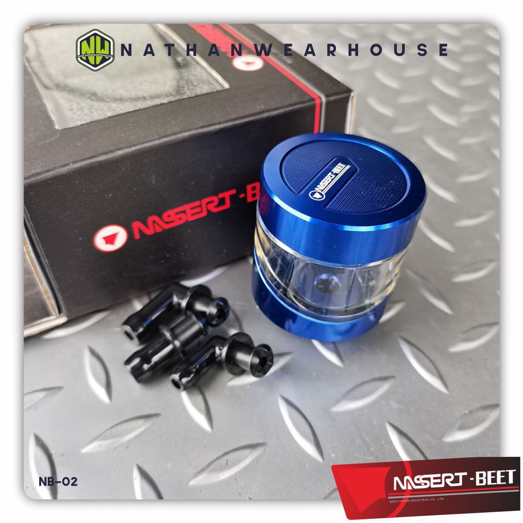 Tabung Minyak Rem Fluid Cap Oil Cup Full CNC Nassert Beet Replika Rizoma R15 R25 Ninja 150 250 CBR 2