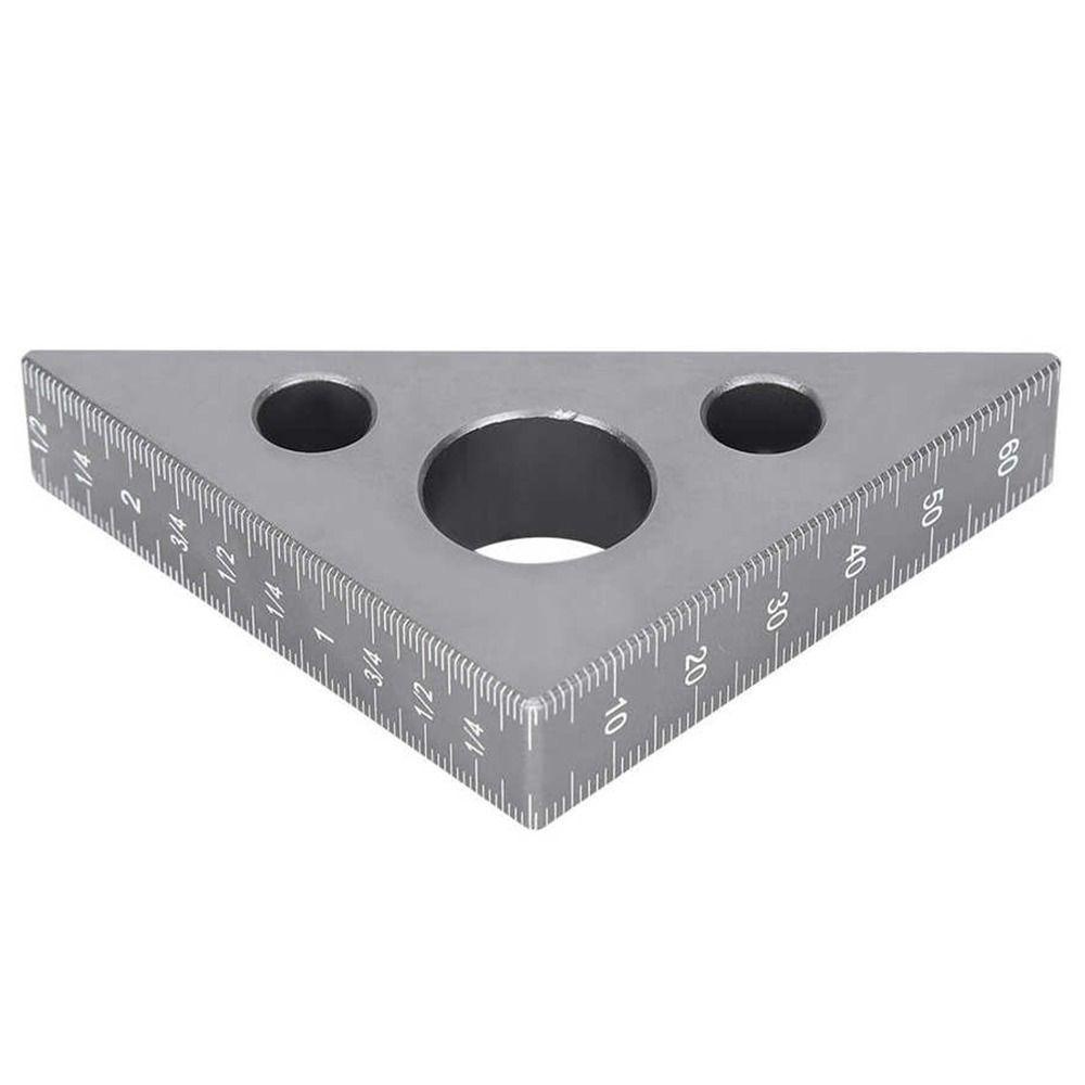Penggaris SOLIGHTER Esquadro Presisi45/90Derajat Bahan Aluminium Alloy Woodworking Tool