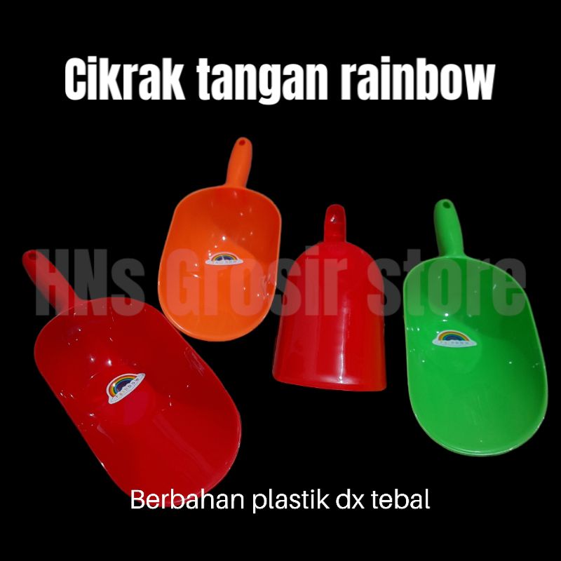 cikrak tangan kecil rainbow plastik serbaguna tebal dx