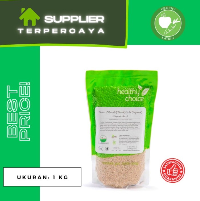 

Healthy Choice Beras Menthik Pecah Kulit Organik 1kg | Organic Rice