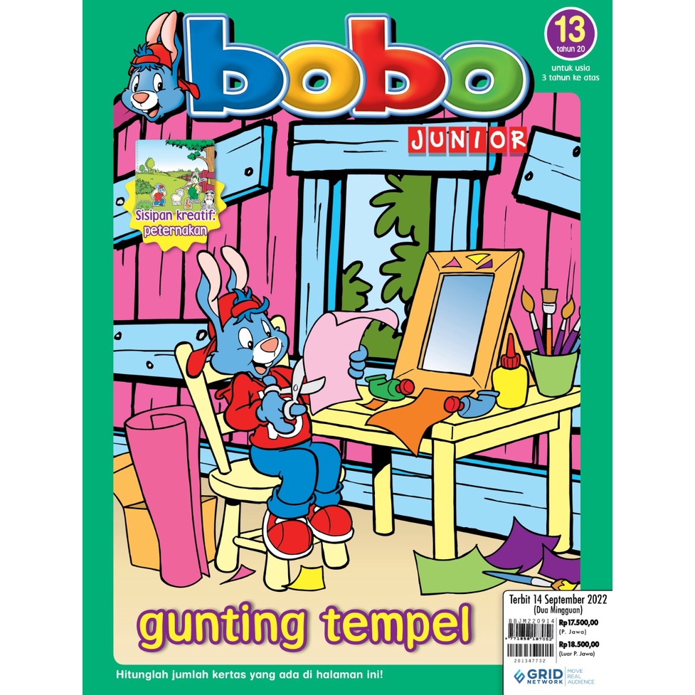 Majalah Anak Bobo Junior Terbaru Edisi September 2022