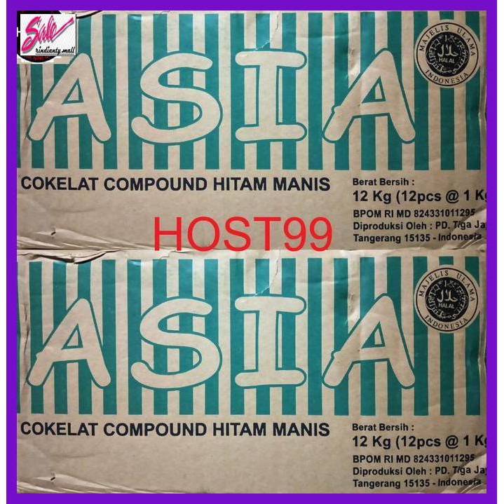 

SAKMACOKLAT- COKLAT BATANG COMPOUND CHOCOLATE ASIA 1KG -MAKANAN-MINUMAN.
