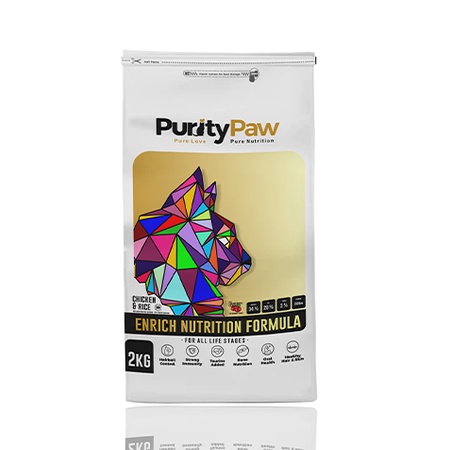 PURITY PAW 2 KG FOR ALL LIFE STAGES - MAKANAN KUCING