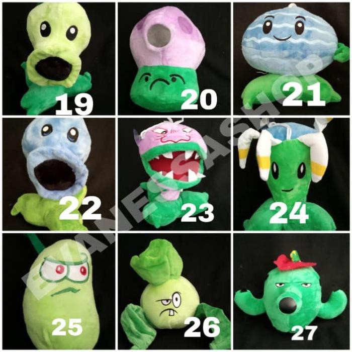 plants vs zombies threepeater plush