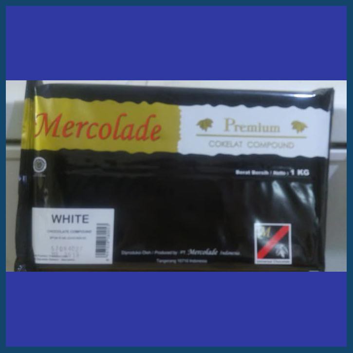 

COKLAT COMPOUND MERCOLADE WHITE 1KG