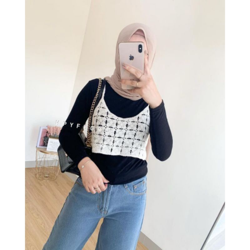 TANKTOP RAJUT | VEST RAJUT | VINTAGE NIKE NIRA MIKA SKIVA