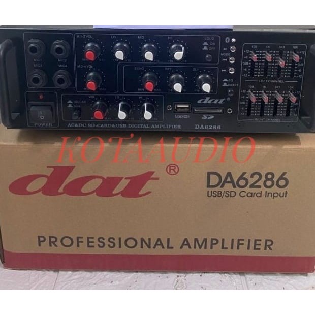 Ampli DAT DA6286 Power Amplifier Karaoke Mixer Equalizer DA 6286