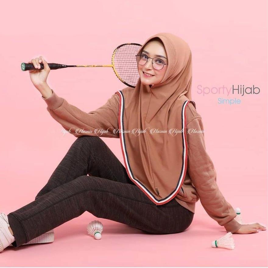 ► Jilbab Sporty jilbab syari / khimar jumbo / jilbab instan / jilbab khimar simple ○