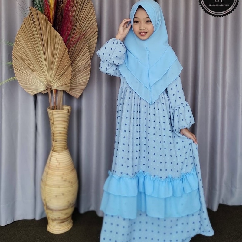 set gamis anak URIGIRI UMPAK mix ceruty