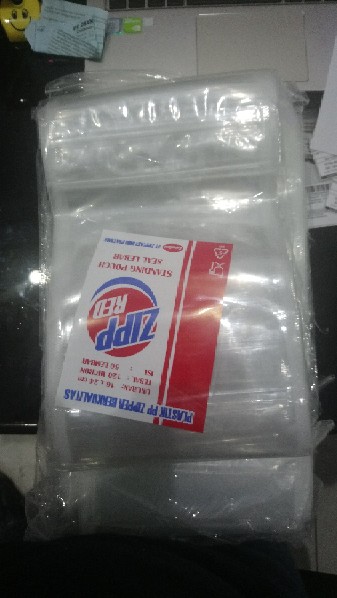 Standing Pouch Pp Klip + Zip 20x29 Isi 50 Pcs / Standing Pouch 20x29 Pp Klip Zipper Lock Isi 50pcs