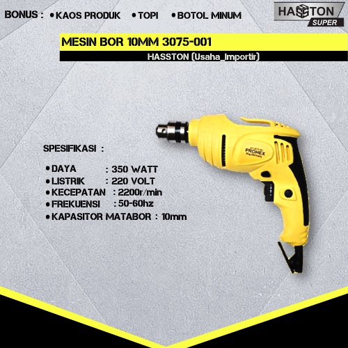 Mesin Bor Besi Kayu Hasston 3075-001 Mesin Bor Besi Kayu Listrik Impact Bor Besi Mesin Hasston Bor B