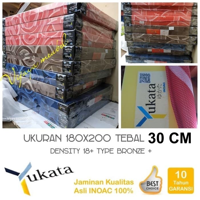 Kasur busa inoac Yukata asli uk 160x200 tebal 30cm
