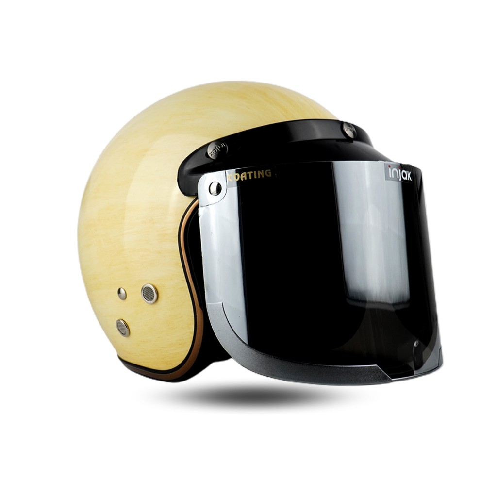 Jitsu Helm Retro Premium JR1 Wood-1