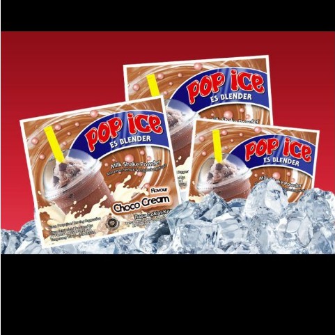 

Pop Ice Blender Choco Cream Sachet 1 Renceng