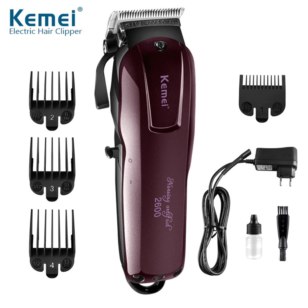 Kemei KM-2600 Hair Clipper Versi Magic Clip Alat Mesin Cukur Rambut super tajam