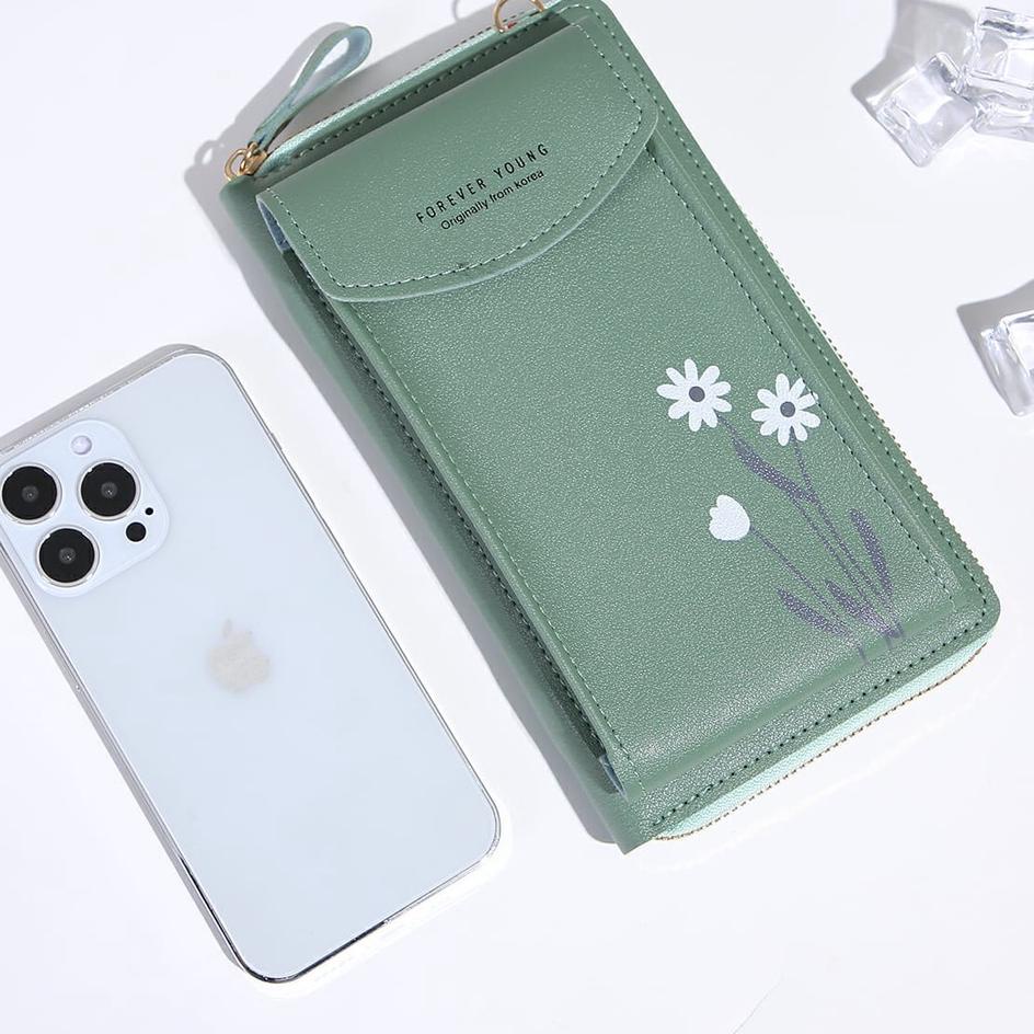 Import Original% Forever Youth Tas Slempang Wanita Motif Bunga Style Wanita Korea Import Real Pict -