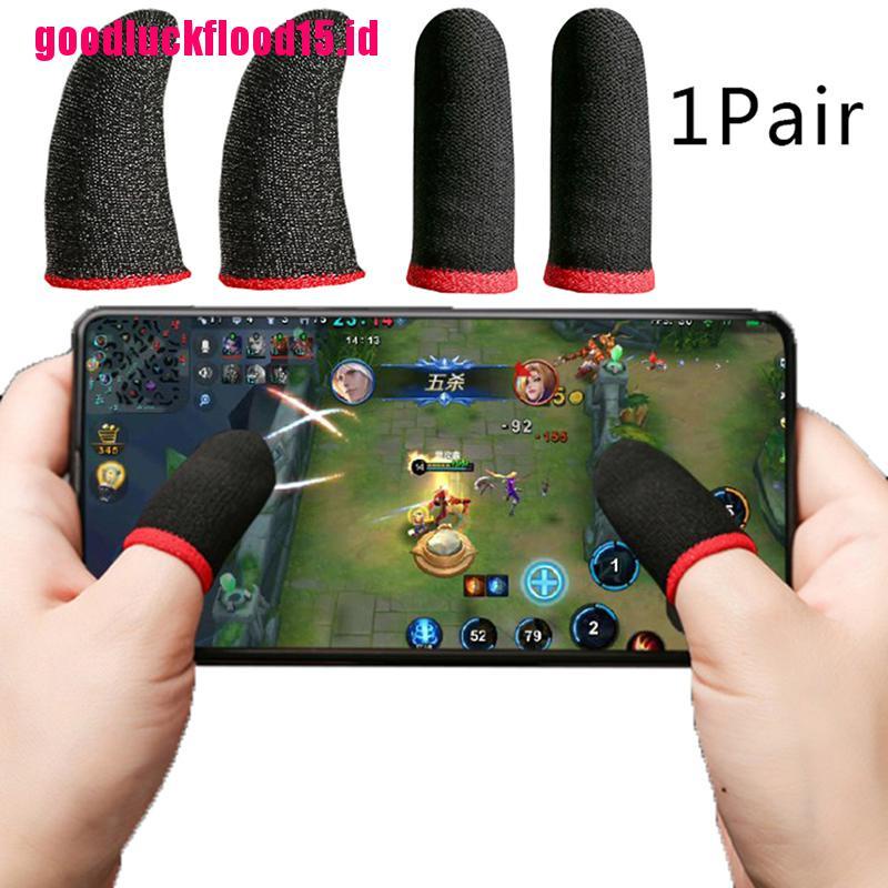 (LUCKID) 2pcs Sarung Tangan Touch Screen Anti Keringat Untuk Game Handphone