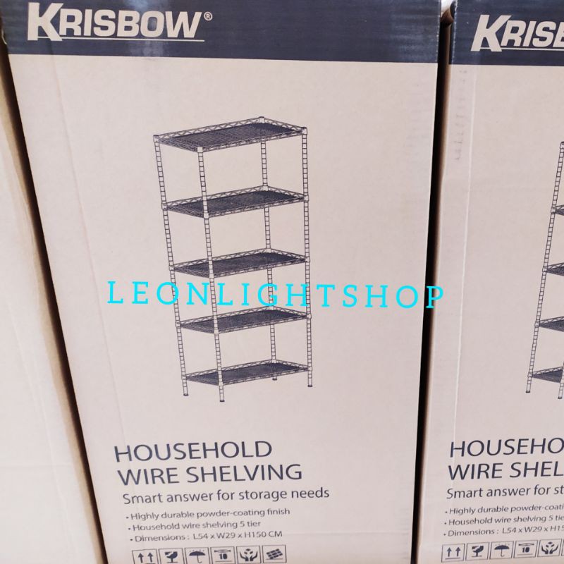 KRISBOW RAK BESI 3-5 TINGKAT PUTIH/ACE HOUSEHOLD WIRESHELVING 5 TIER/ACE RAK BESI DAPUR MICROWAVE