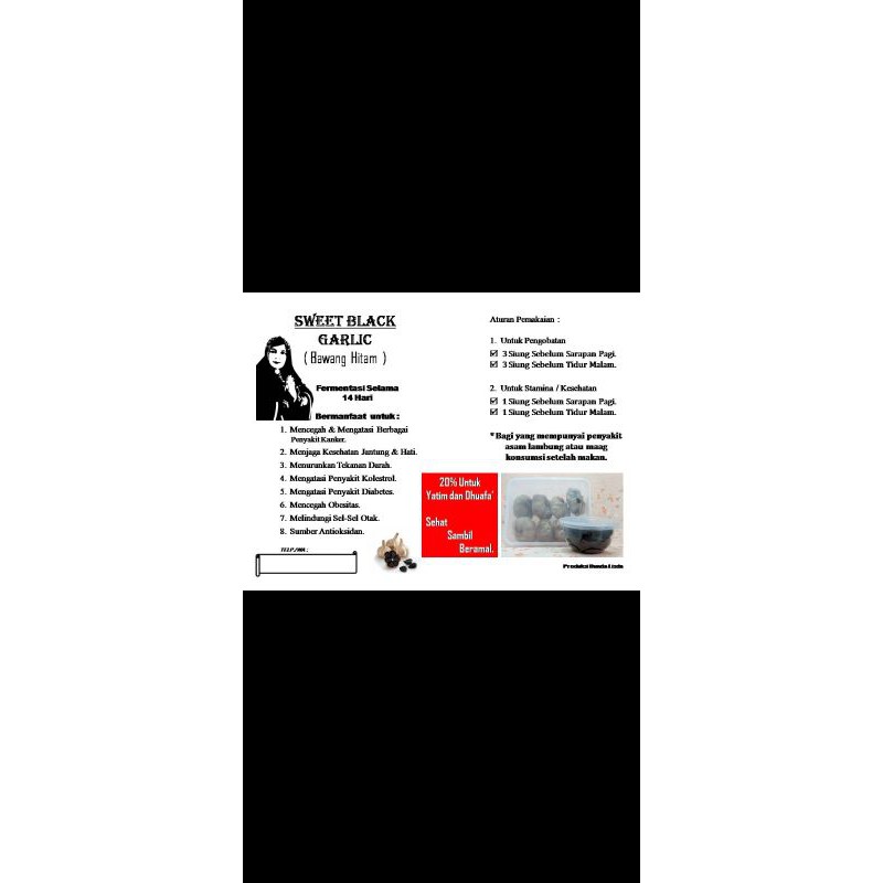 

Sweet Black Garlic Premium