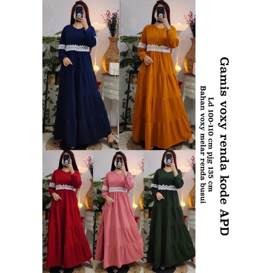 Gamis voxy busui renda kode APD