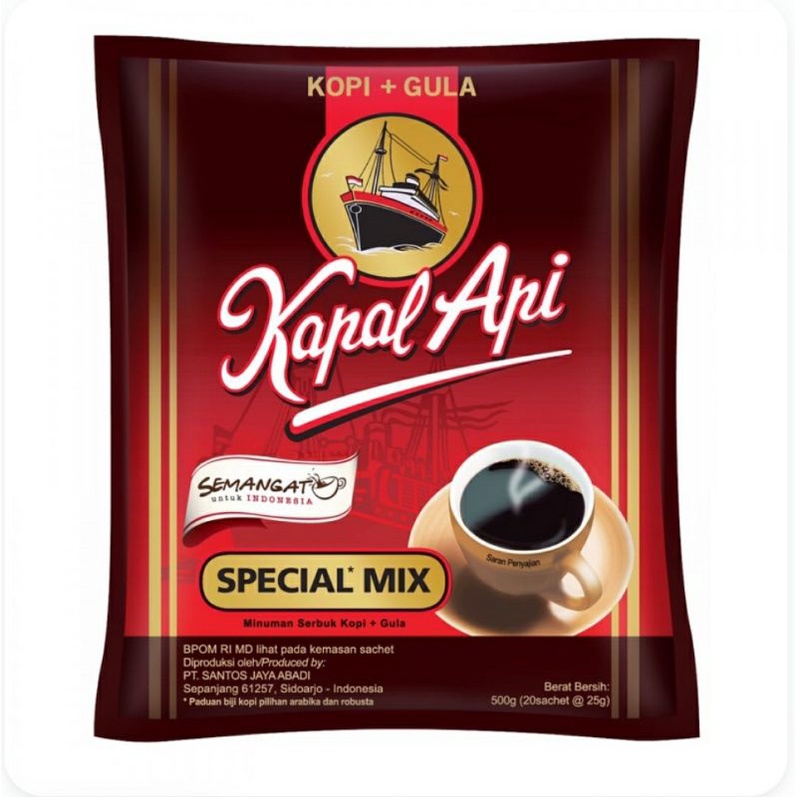 Kopi Kapal Api Special Mix Kemasan Sachet 25gr