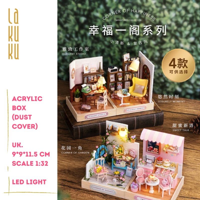 Lakuku - DIY miniatur interior rumah doll house maket room