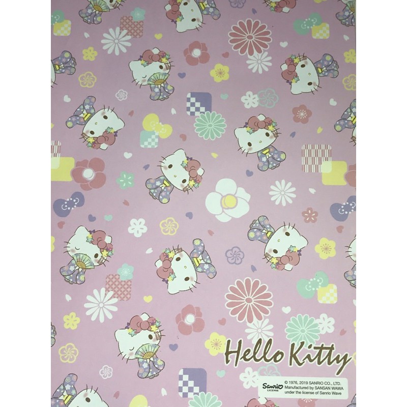 

kertas kado sansan wawa motif hello kitty (5 lembar)