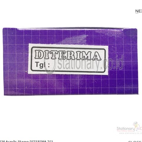 

GM Acrylic Stamp DITERIMA TGL