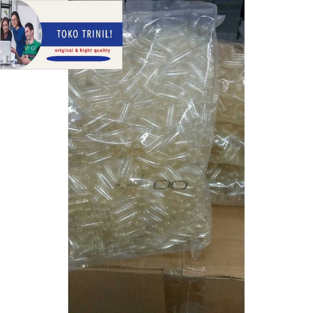 cangkang kapsul kosong 00 natural/1000 grm/-+1000butir