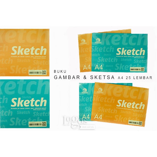 

Buku Gambar & Sketsa A4 25 lembar utk Cat Air Pensil Pen Sketch Book