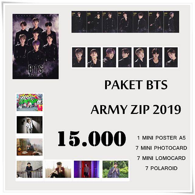 PAKET BTS ARMY ZIP 2019