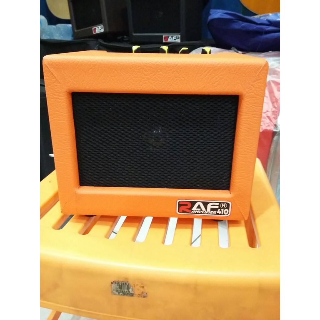 Ampli Mini Gitar dan Bass Merk Raf Ukuran 4 Inch ada Distorsi Orange Jakarta Murah Amply Amplifier