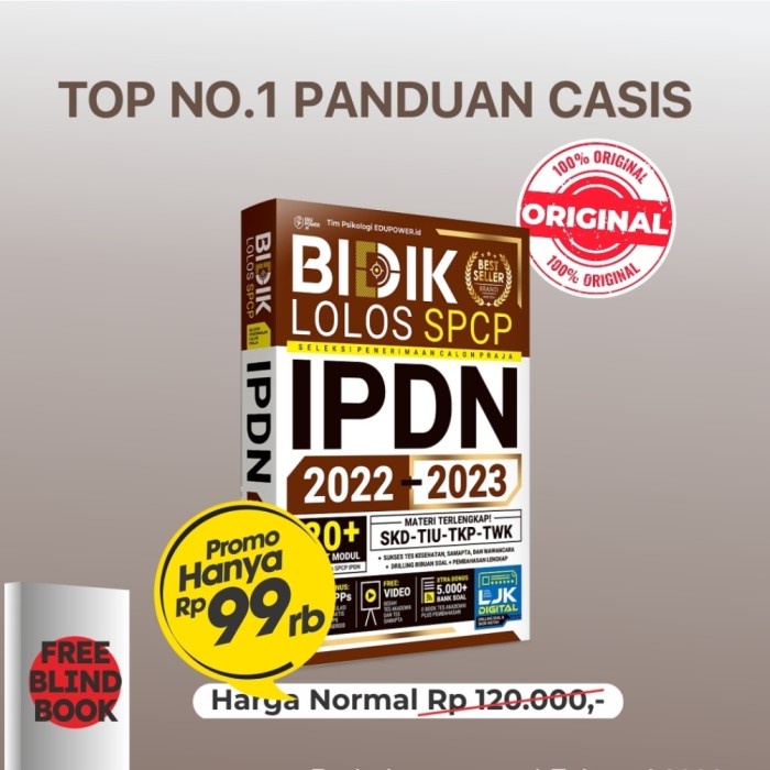 

✨COD✨ BUKU BIDIK 99,99% LOLOS SCPC IPDN 2022-2023
