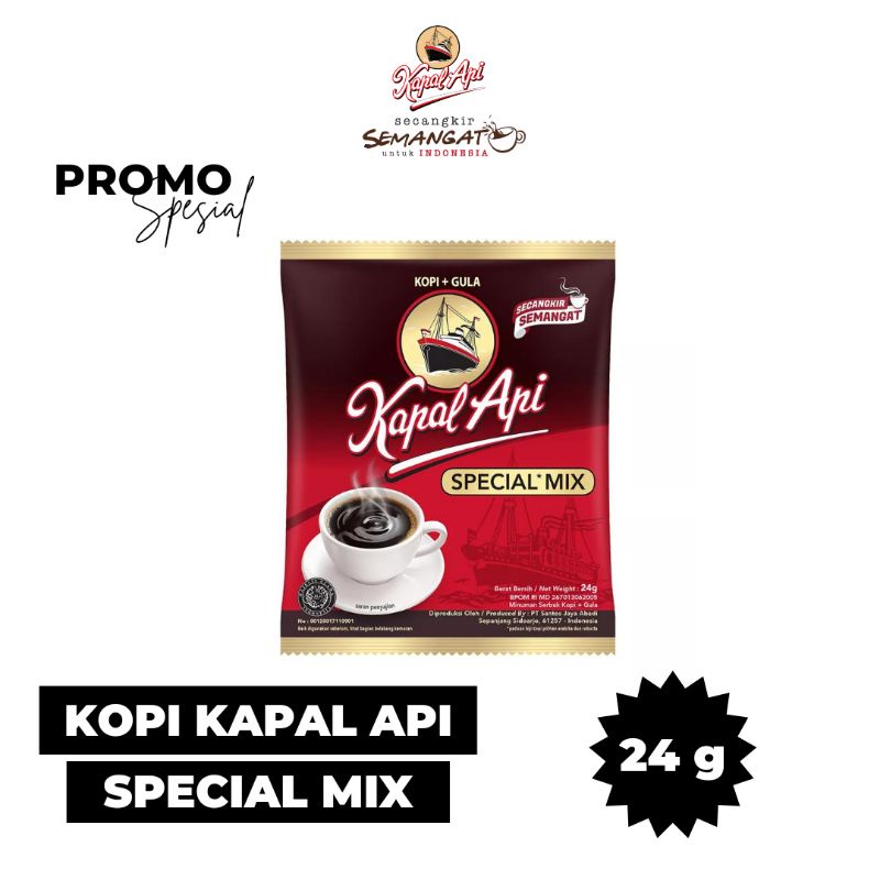 

KOPI KAPAL API SPECIAL MIX 24 G (SACHET)