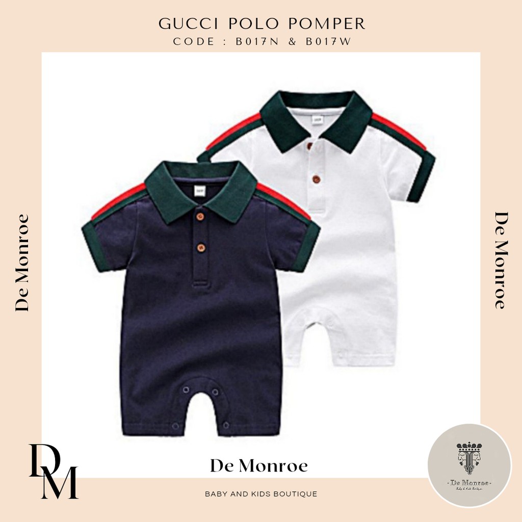 De Monroe Baju Bayi dan Anak Premium Fashion Kaos Berkerah Hype Baby Polo Shirt Kaos Bayi Cowok