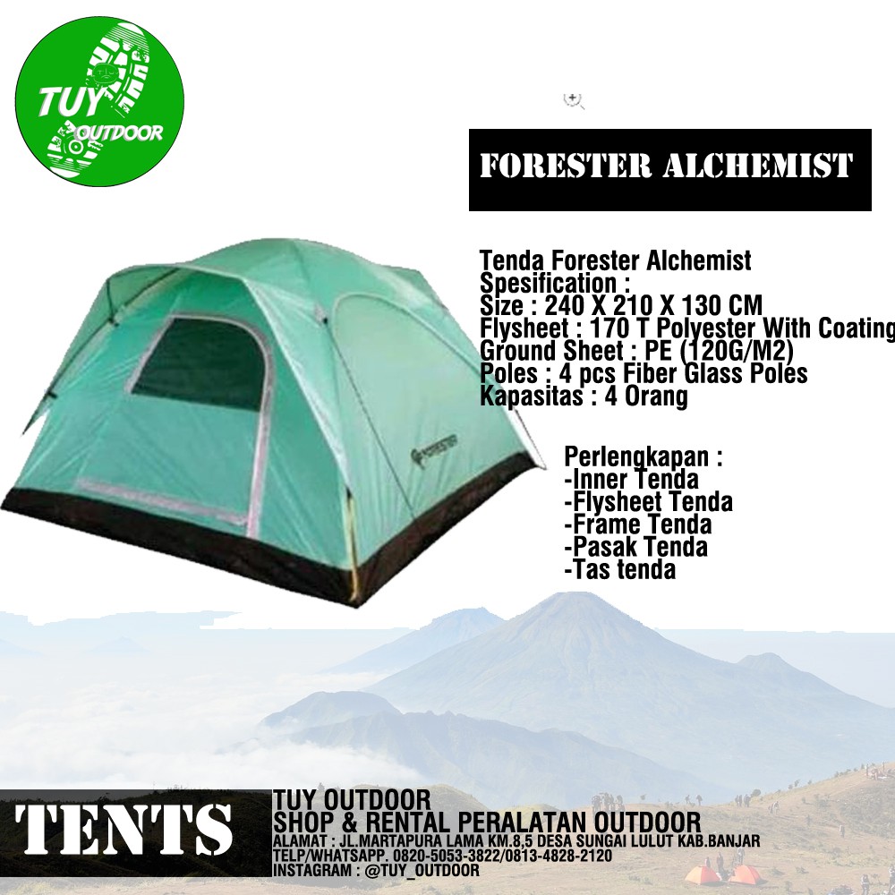 TENDA CAMPING FORESTER ALCHEMIST