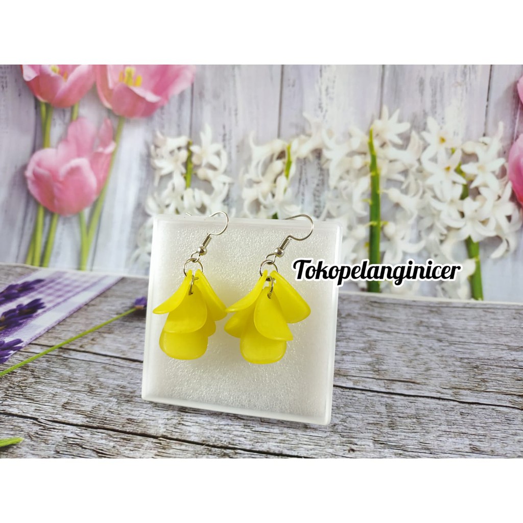 Anting Fashion Handmade anting  Murah DAun  anting Dahlia Aksesories fashion By Tokopelanginicer